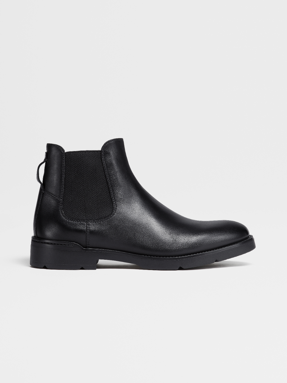 Black Cortina Leather Chelsea Boots